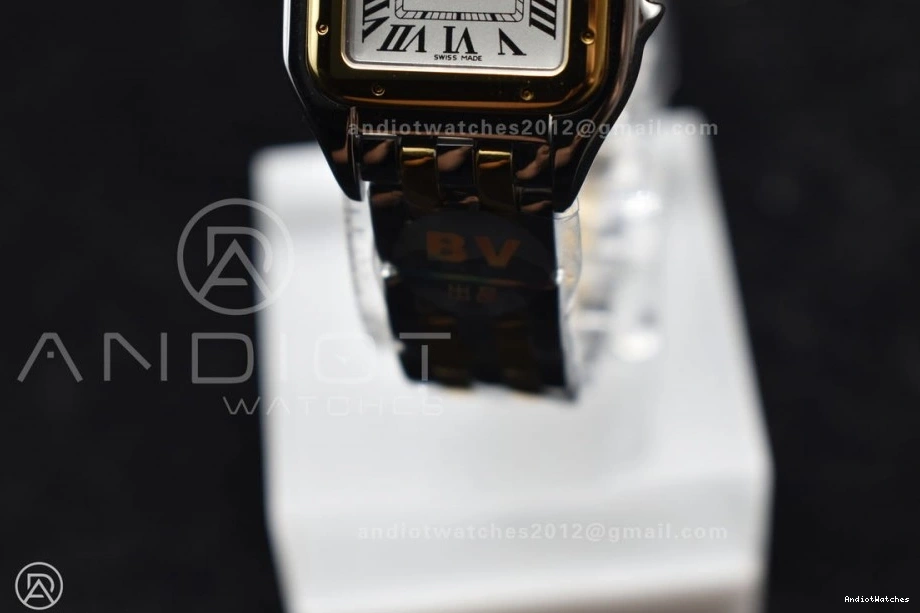 Ronda on Dial 1002 SS YG SS Quartz BVF Best Panthère UrbanChic YG 1:1 Bracelet White Edition 22mm 0314